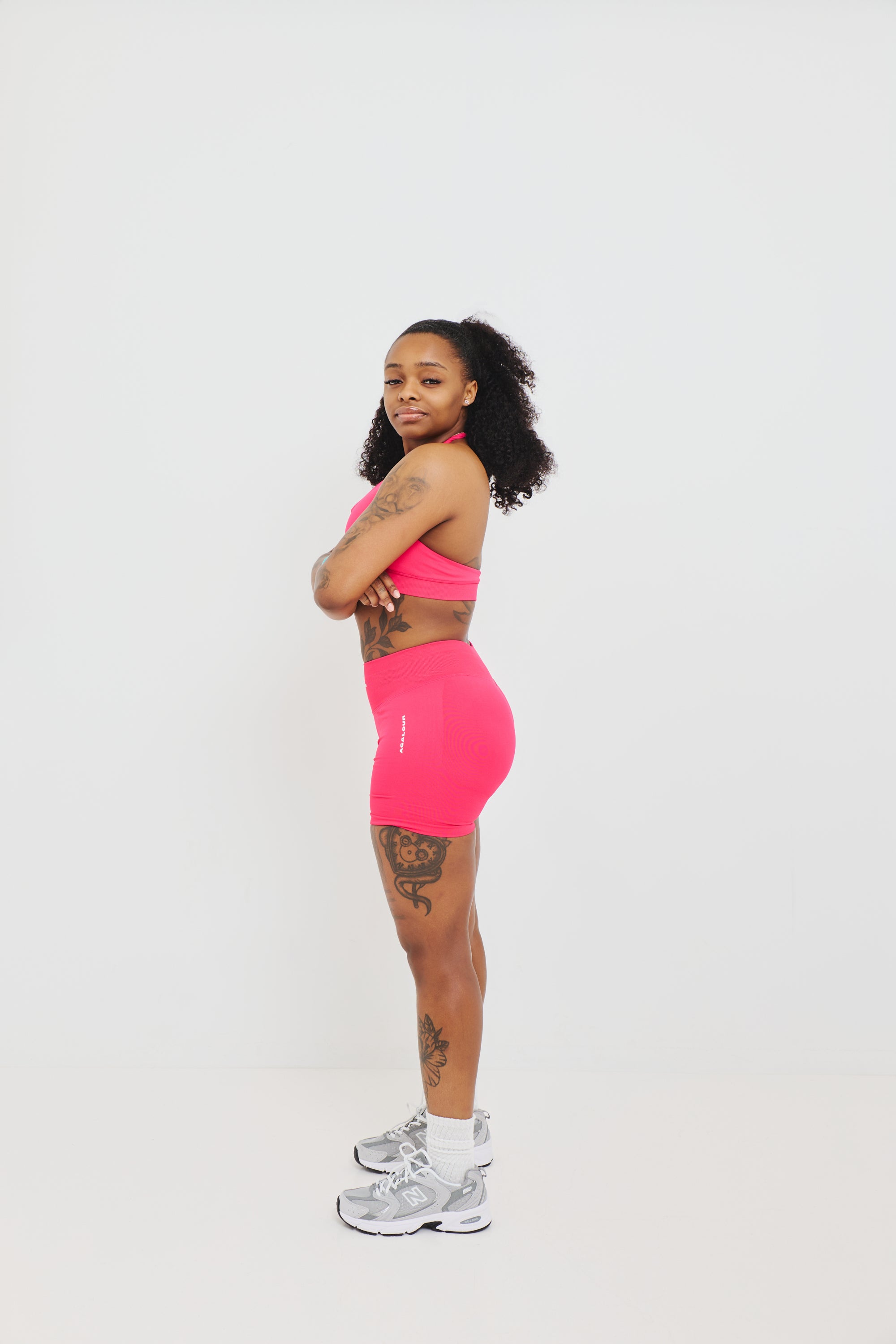 Rosa Pink Jolt Set/ Red