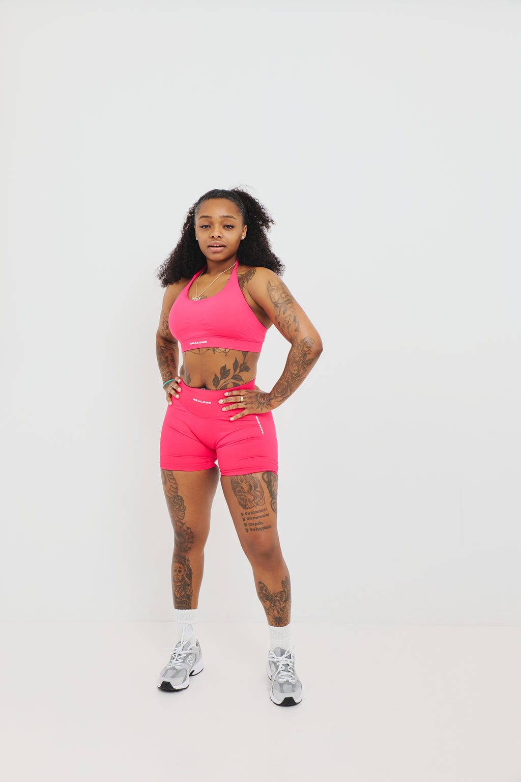 Rosa Pink Jolt Set/ Red